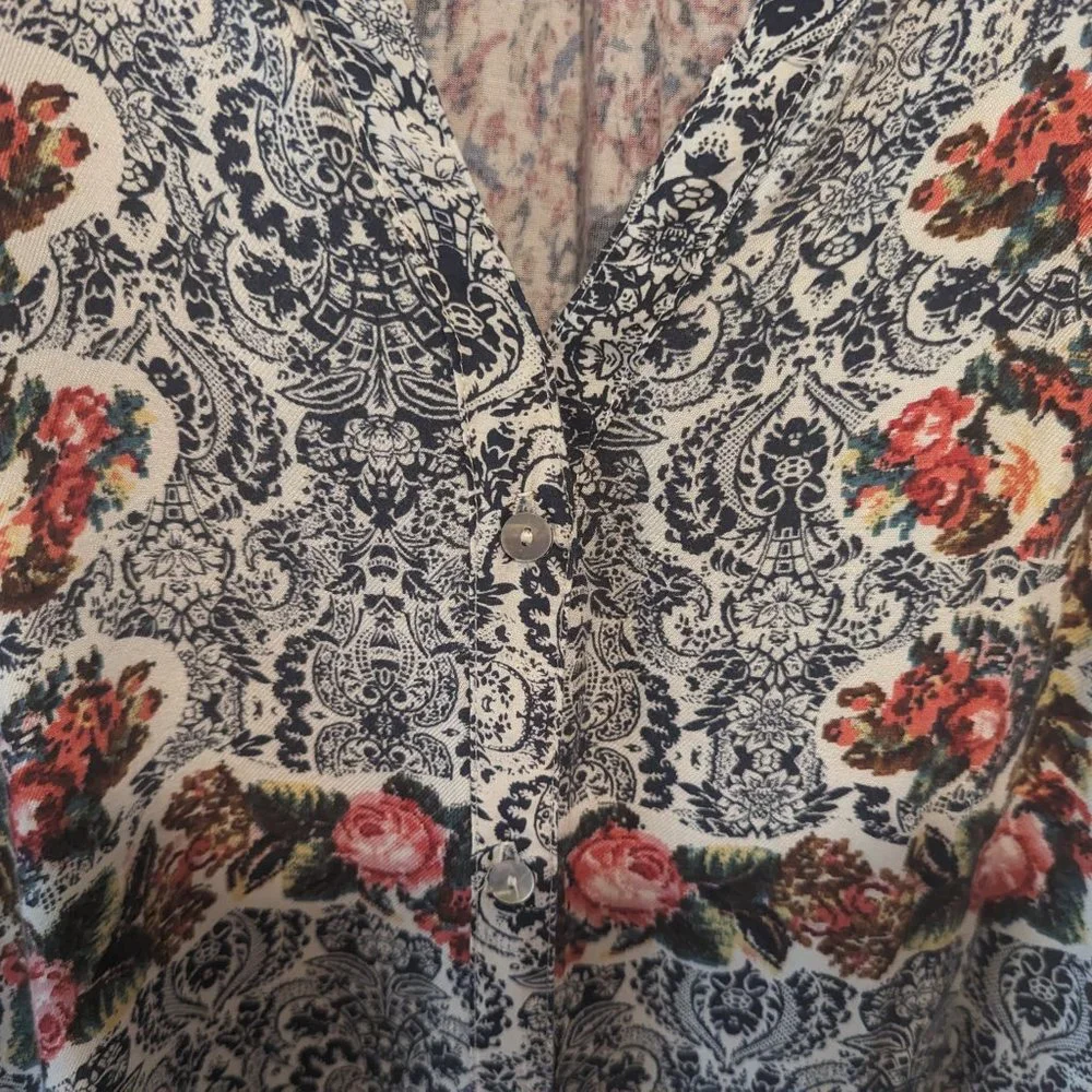 Anthropologie TINY "Perenne" Floral Button Down Shirt Dress - Picture 4 of 12